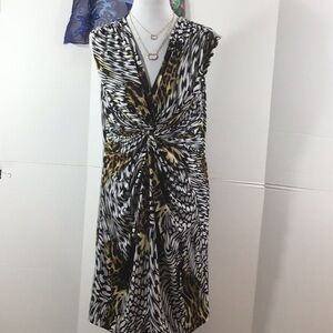 Chico’s mixed pattern twist knot dress